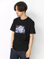 WEGO/フラワーフォトボックスTシャツ