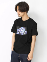 WEGO/フラワーフォトボックスTシャツ
