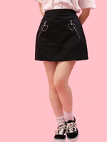 WC/ハートZIPポケットスカート