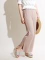 WEGO/ワッフルスリットパンツ