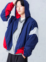 WEGO/フーデッドナイロンブルゾン