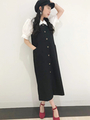 WEGO/前ボタンロングジャンスカ