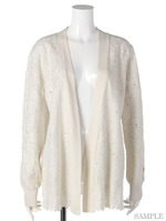 ヒートカットフラワーカーディガン