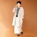 【50%OFF】【LIEN】ノーカラーフェイクファーコート