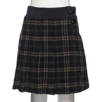 【50%OFF】ウエストリブ起毛チェックプリーツスカート