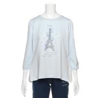 【50%OFF】エッフェル塔デザイン刺しゅう入りTシャツ