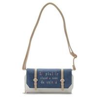 【50%OFF】ショルダーつきロゴ刺しゅう長財布
