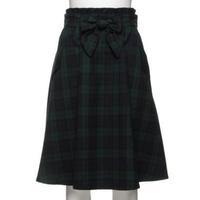 【50%OFF】チェックギャザースカート