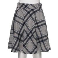 【50%OFF】チェック柄フレアスカート