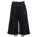 【50%OFF】パウダーデニム裏起毛レースアップワイドパンツ