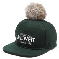 【50%OFF】ファーつきメルトンキャップ