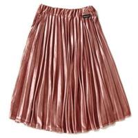 【50%OFF】ベロアプリーツスカート