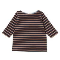 【50%OFF】ボーダーボートネックTシャツ