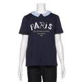 【50%OFF】衿つきPARISロゴTシャツ