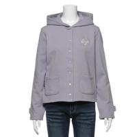【50%OFF】後ろロゴプリント入りフードつき裏毛はおり