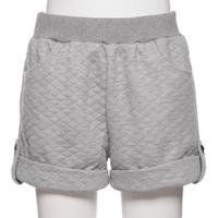 【50%OFF】裾ロールアップキルトショートパンツ