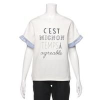 【50%OFF】袖フリルゆるTシャツ