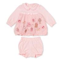 【30%OFF】刺しゅうチュールTシャツ×ブルマセット