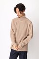 [WEB STORE限定アイテム]ミドルゲージ片畦ビッグシルエットハイネックニット