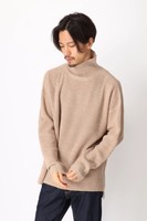 [WEB STORE限定アイテム]ミドルゲージ片畦ビッグシルエットハイネックニット