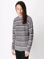 [18AW 新作アイテム]片畦ボーダーニット/ユニセックス