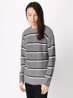 [18AW 新作アイテム]片畦ボーダーニット/ユニセックス