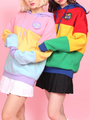 WC/カラフル裏起毛パーカー