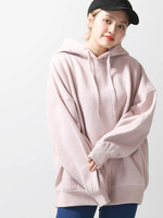 WEGO/起毛ワンポイントルーズパーカー