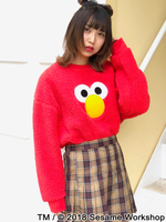 WEGO/セサミストリート別注フェイスプルオーバー