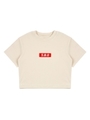 5.B.O CROP T-SHIRTS/IVORY