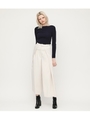 BELTED FLAIR PT/BLK