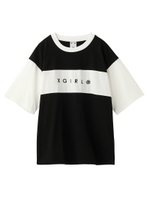 BI-COLOR TEE/ブラック