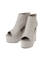 BオープントゥSブーツ/GRAY