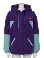 CND FLEECE BLOUSON/PURPLE×MINT