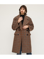 DOMMY CHECK COAT/M/BLK7