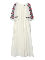 EMBROIDERY SLEEVE DRESS/ホワイト