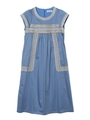 ETHNIC EMBROIDERY DRESS/ライトブルー