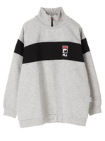 FILAハーフジップトレーナー/杢グレー
