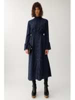 FLARE SLEEVE FLOWER ドレス/柄NVY5