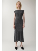 GLITTER RIB ドレス/NVY
