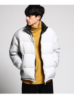 Lentinteタフタリバーシブルダウンブルゾン/ライトグレー(011)