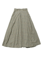 PLAID TUCK SKIRT/ブラウン