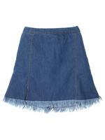PUNYUS/フリンジデニムミニスカート