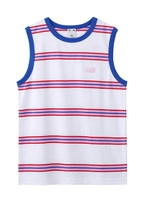 RINGER STRIPED TANK TOP/ホワイト