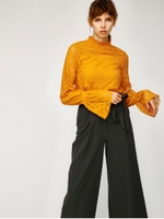 SHIRRING LACE トップス/YEL