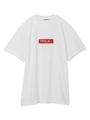 SS TEE EMBROIDERED BAR/レッド