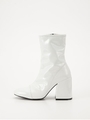 STRETCH PATENT ブーツ/WHT
