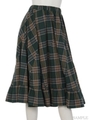 SWITCH OVER CHECK SKIRT/GREEN