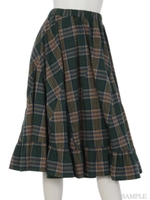 SWITCH OVER CHECK SKIRT/GREEN