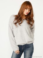 SループカットショートTOP/L/GRY